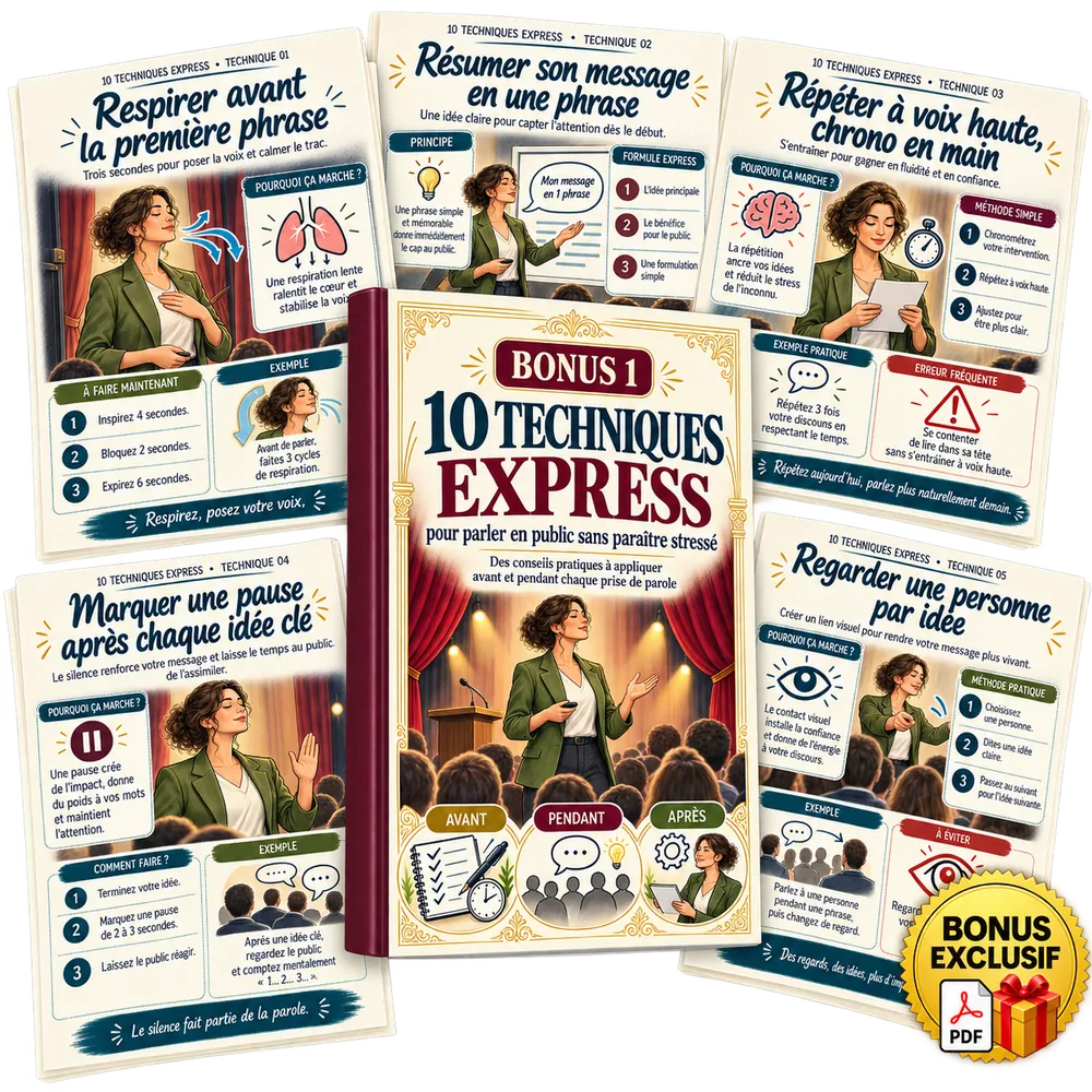 10 techniques express pour parler en public
