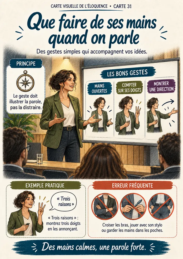 Carte 31 : que faire de ses mains