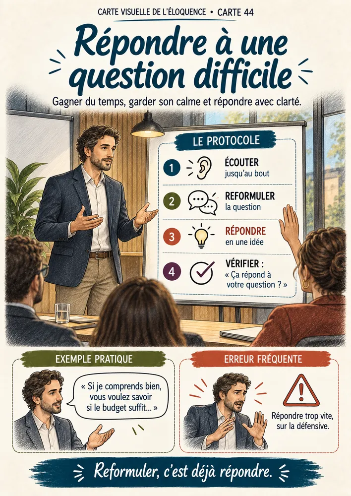 Carte 44 : répondre à une question difficile