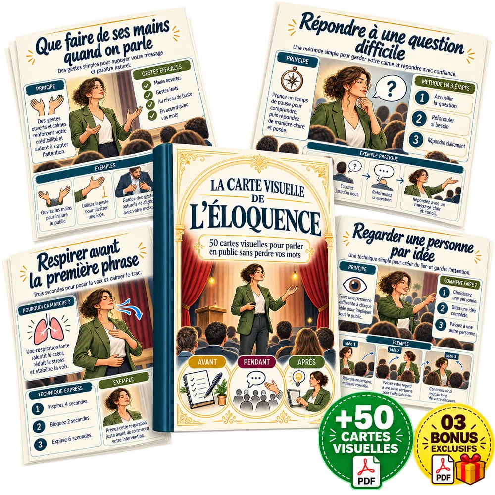 La Carte Visuelle de l'Éloquence complète avec les bonus